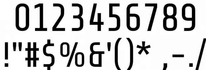 Share Tech Font OTHER CHARS