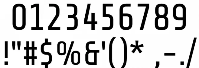 Share-Tech Font OTHER CHARS