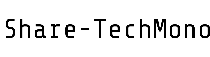 Share-TechMono Font