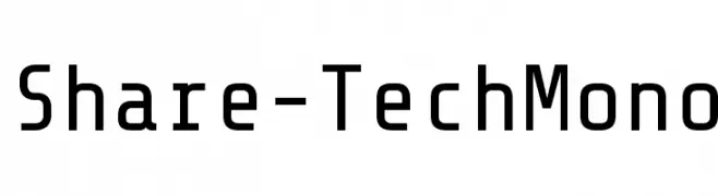 Share-TechMono  フリーフォントのダウンロード