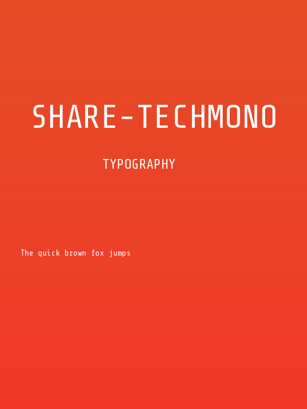 Share-TechMono Poster