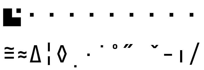Share-TechMonoExp Font OTHER CHARS