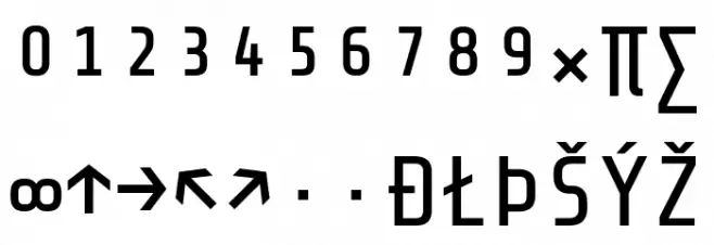 Share-TechMonoExp Schriftart Groß