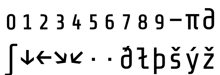 Share-TechMonoExp Font LOWERCASE
