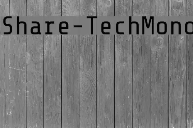 Share-TechMono Fuentes examples