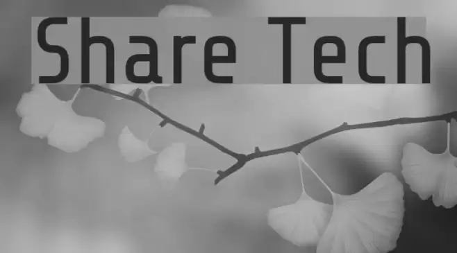 Share Tech Font examples