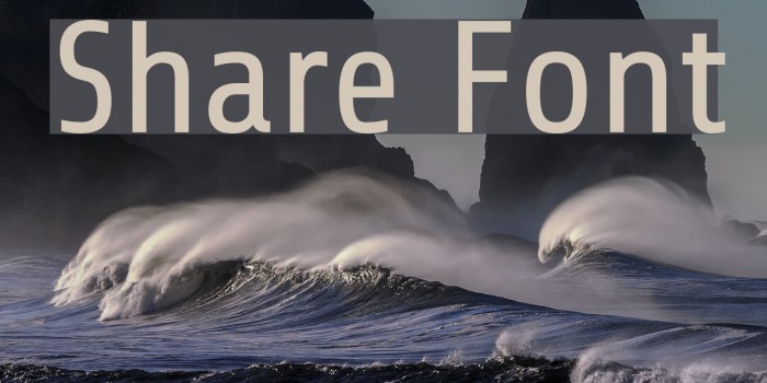 Share Font examples