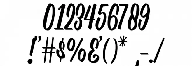 Sharely Regular Font OTHER CHARS