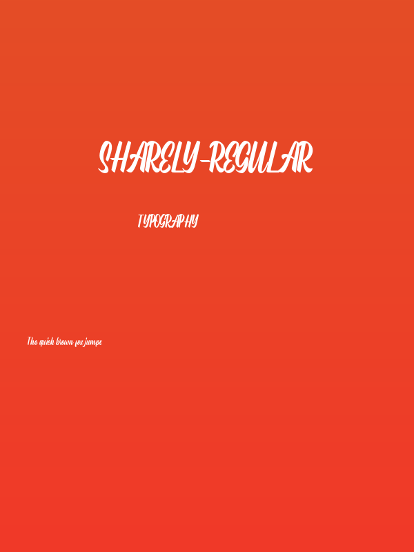 Sharely-Regular Poster