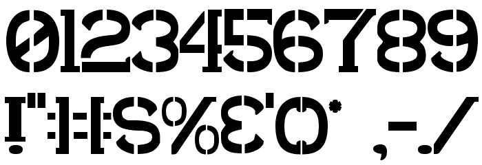 Shark Army Font OTHER CHARS