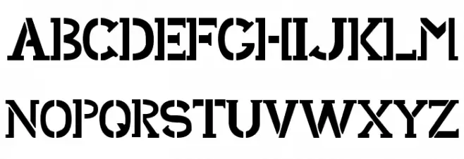 Shark Army Font LOWERCASE