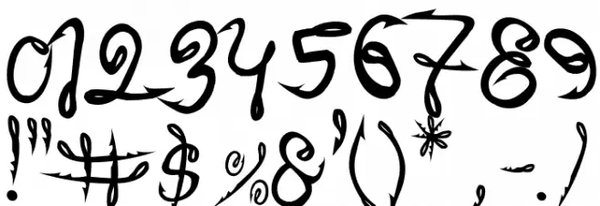 Shark Attack Font OTHER CHARS