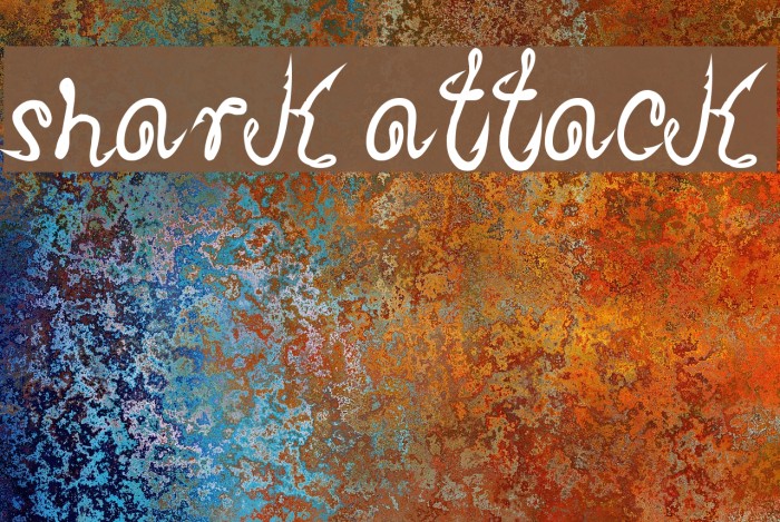 Shark Attack Font examples