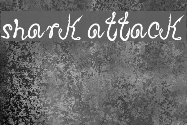 Shark Attack フォント examples