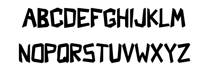 Shark Crash Font LOWERCASE