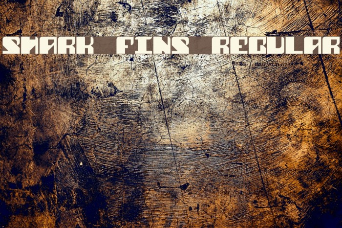 Shark Fins Regular Font examples