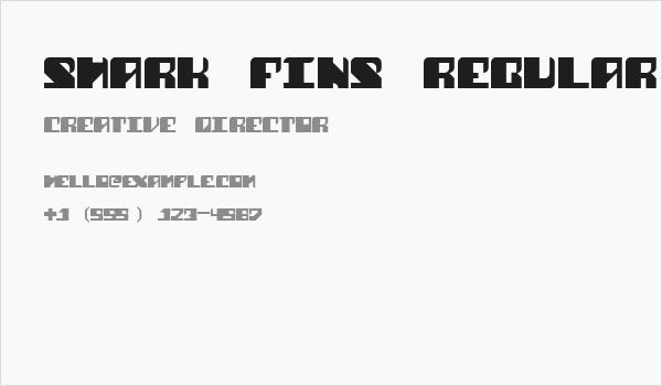 Shark Fins Regular Business Card