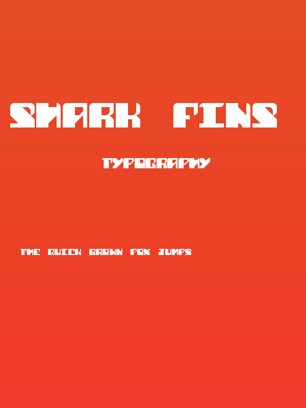 Shark Fins Regular Poster