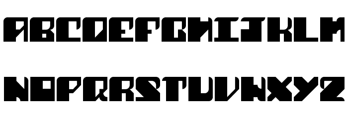 Shark Fins Regular Font LOWERCASE