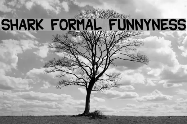 Shark Formal Funnyness フォント examples