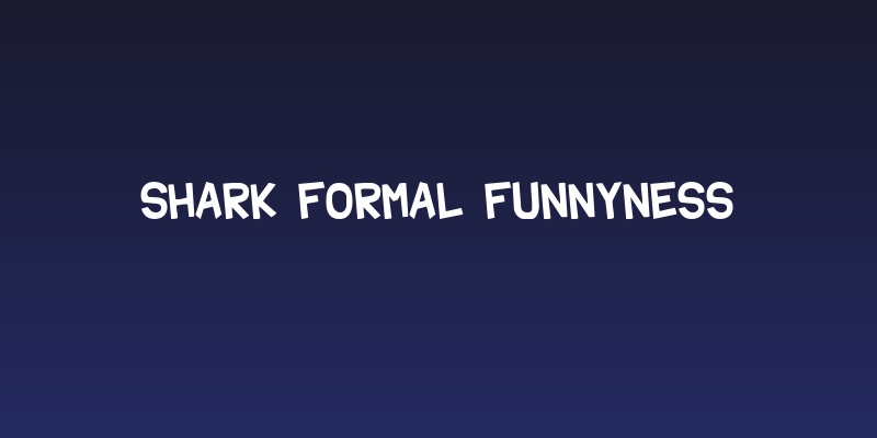 Shark Formal Funnyness Social Header