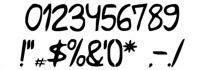 Shark Got Your Hand Font OTHER CHARS