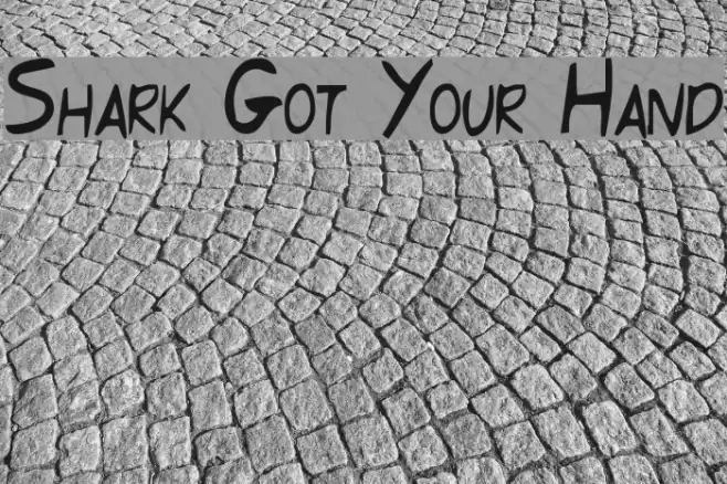 Shark Got Your Hand Font examples