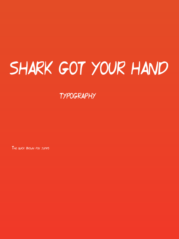 Shark Got Your Hand Poster