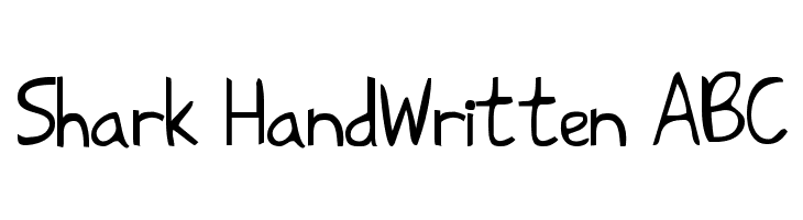 Shark HandWritten ABC  les polices de caractères gratuit tlcharger