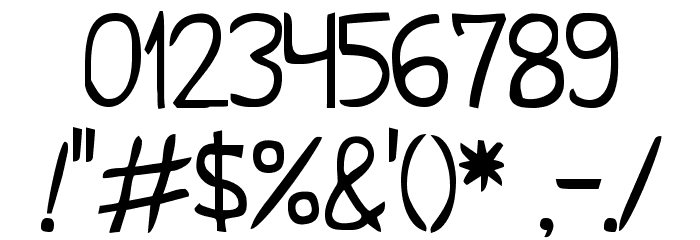 Shark HandWritten ABC フォント その他の文字