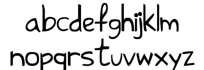 Shark HandWritten ABC フォント 小文字