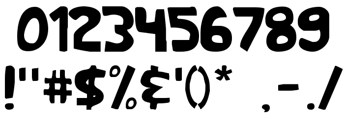 Shark Heavy ABC Font OTHER CHARS