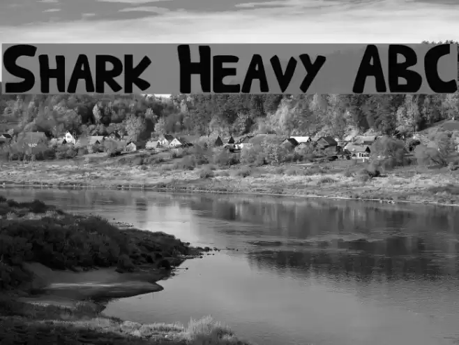 Shark Heavy ABC Fonte examples