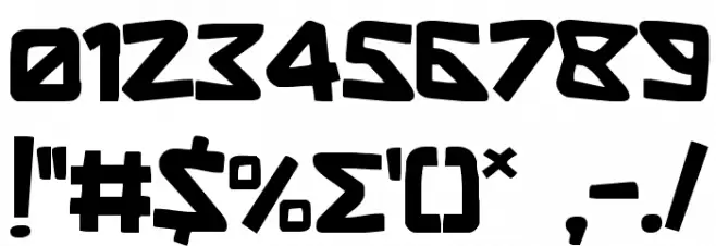 Shark Made In Japan Font OTHER CHARS