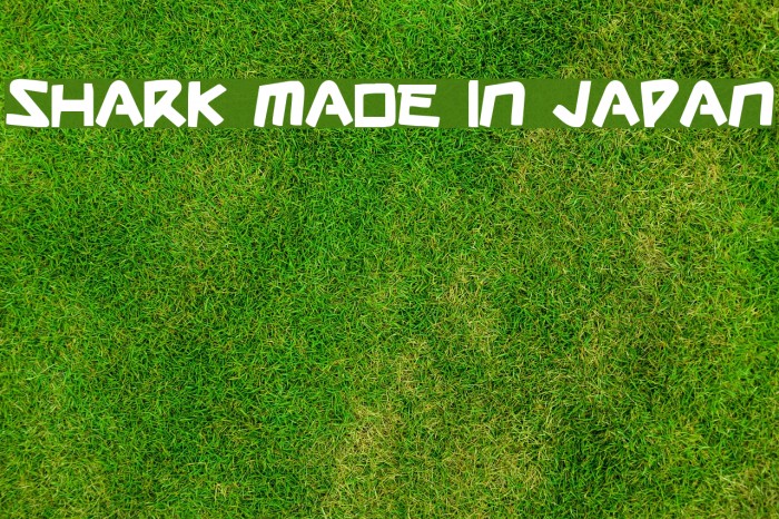 Shark Made In Japan Font examples