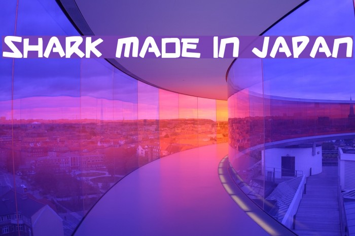 Shark Made In Japan Font examples