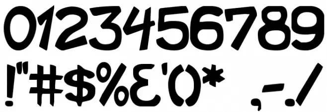 Shark Party Font OTHER CHARS