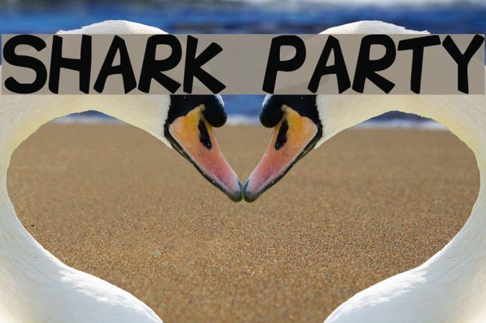 Shark Party Font examples