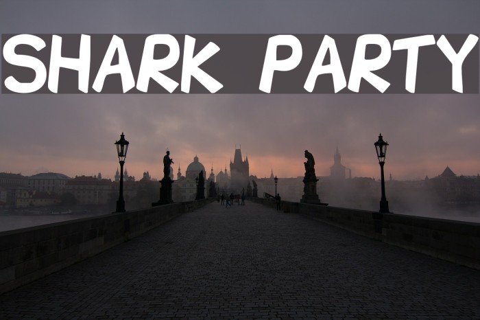 Shark Party Font examples
