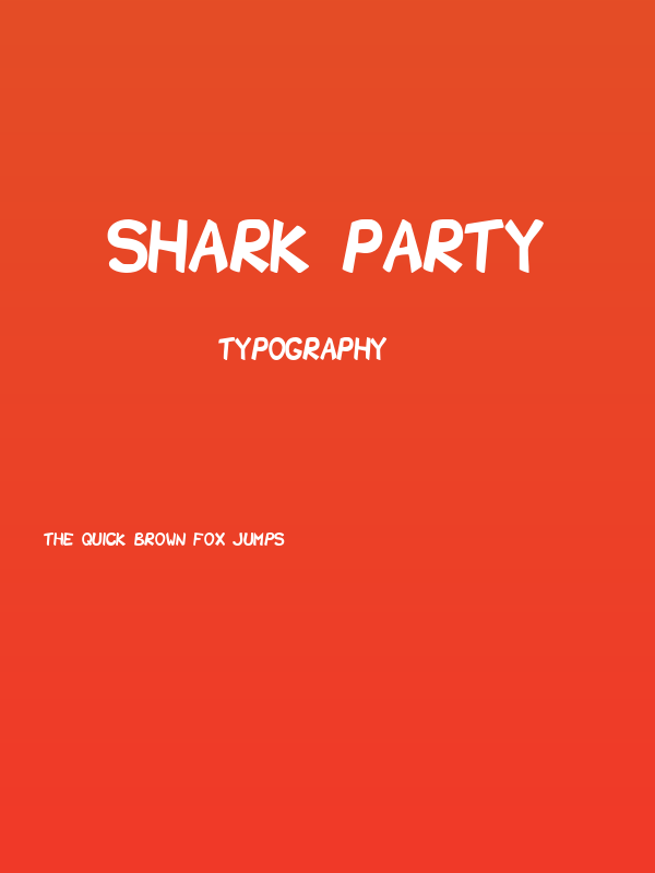 Shark Party Poster