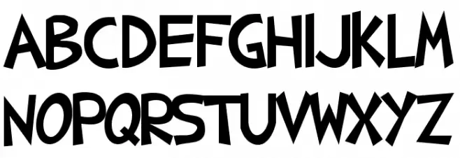 Shark Random Funnyness Schriftart Groß