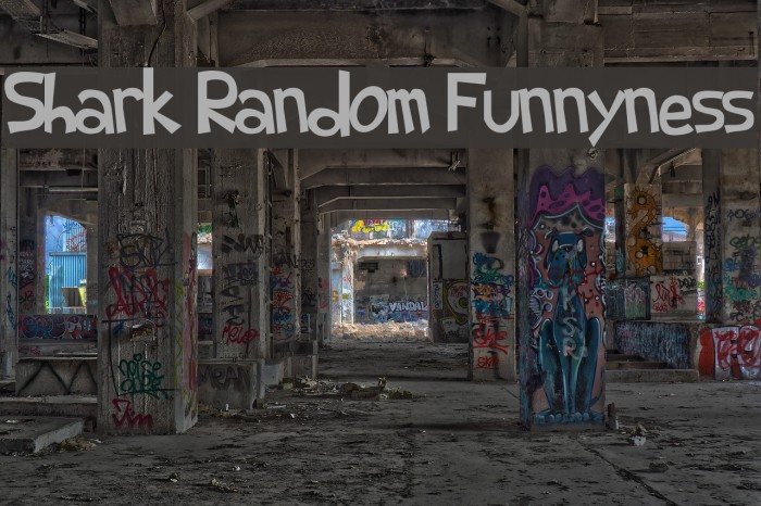 Shark Random Funnyness Font examples