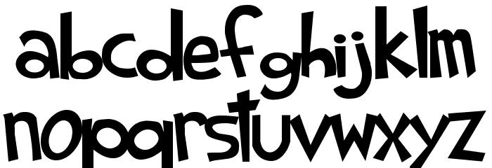 Shark Random Funnyness Font LOWERCASE