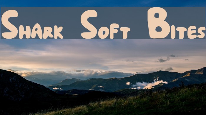 Shark Soft Bites Font examples