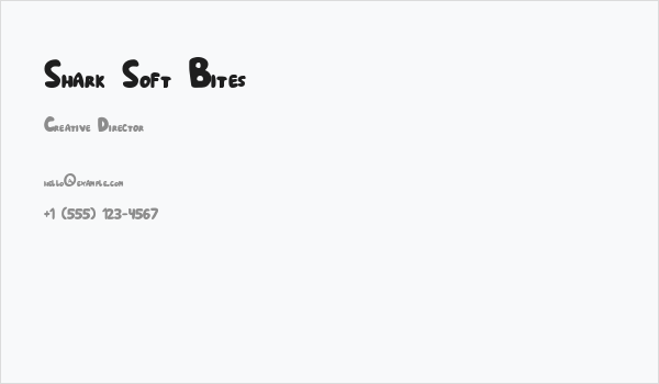 Shark Soft Bites Business Card