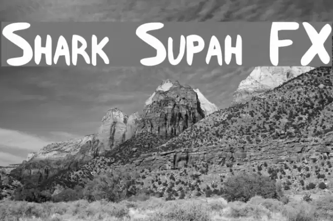 Shark Supah FX Fonte examples