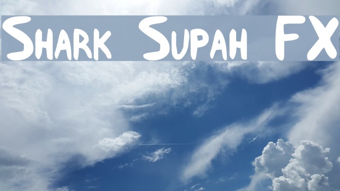 Shark Supah FX Font examples