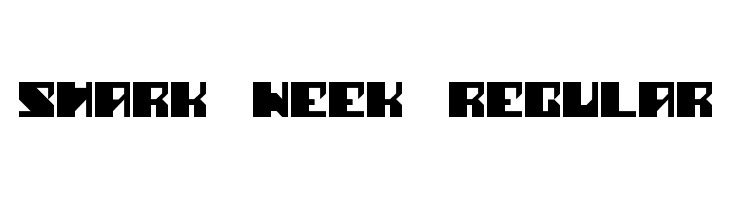 Shark Week Regular  フリーフォントのダウンロード