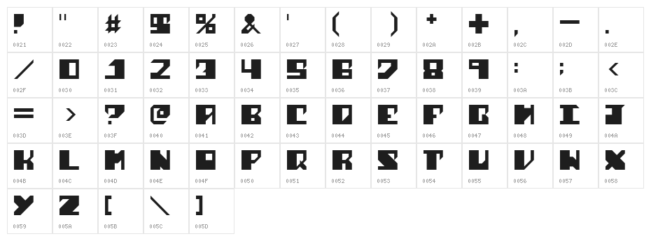 Shark Week Regular Character Map