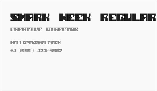 Shark Week Regular Business Card